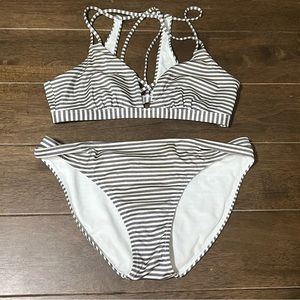 Athleta Aqualux bikini set, top sz small, bottoms sz medium.